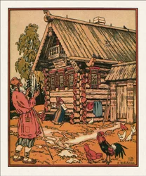 Ilustração para O Conto do Pescador e do Peixe por Bilibin, Ivan Yakovlevich (1876-1942)