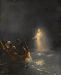 Jesus caminha sobre as águas, por Ivan Konstantinovich Aivazovsky (1817-1900)