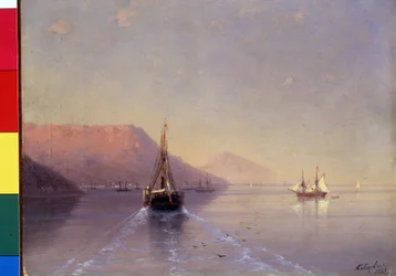 Quietude (Calma). Peinture de Ivan Konstantinovich Aivazovsky (Ivan Konstantinovitch Aivazovski).