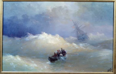 The Wave Painting by Ivan Aivazovsky (1817-1900) 1886 Brest, Museum of Fine Arts