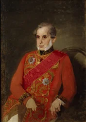 Retrato do conde Alexander Vasilyevich Kochubey 1768-1834, década de 1860