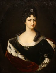 Retrato da Condessa Smaragda Maria Cantemir, final da década de 1710-início da década de 1720.