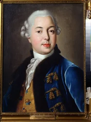 Retrato du príncipe Serguei M. Golitsyn (Retrato do príncipe Serguey M. Golitsyn). Pintura de Ivan Petrovich Argunov (Argounov) (1729-1802). Óleo sobre tela, 56 x 42 cm