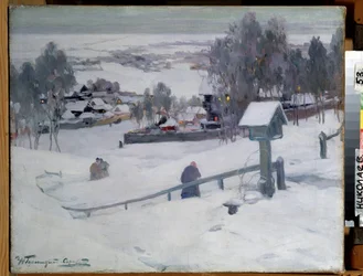 Noite de inverno, século XX (óleo sobre tela)