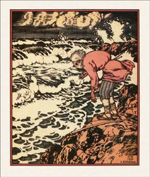 Ilustração do Conto do Pescador e do Peixe, 1933