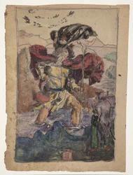 Estudo depois de Dürer: São Cristóvão II