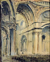 Interior da Catedral de São Paulo, c1910