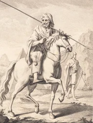 Um árabe a cavalo
