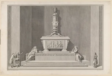 Monumento grave de Frederik V na Catedral de Roskilde