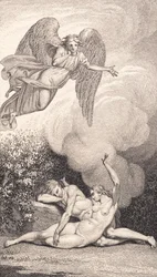 Ilustração para "Adão e Eva" de Ewald. DENTRO