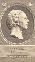 Medalhão de Alívio com retrato do zoólogo Abraham Trembley