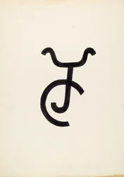 Marca de gado, c. 1936.