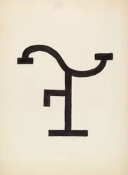Marca de gado, c. 1936.