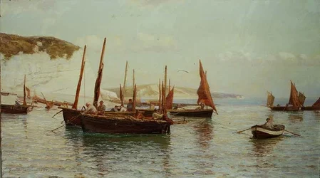 Arrastões Bell que vão para o mar