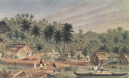 Aldeia de Ngaloa, Kandan, Fiji, de At Anchor por JJ Wild