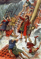 Vasco da Gama aqui durante uma tempestade no Cabo da Boa Esperança, na África do Sul