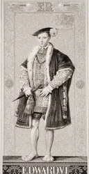 Edward VI (1537-1553) de "Ilustrações da História Escocesa e Inglesa", Volume I