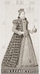 Rainha Elizabeth I (1533-1603) de "Ilustrações da História Escocesa e Inglesa" I