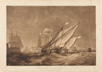Entrada do Porto de Calais, publicado em 1816.