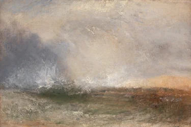 Mar Tempestuoso Quebrando em uma Costa, entre 1840 e 1845.