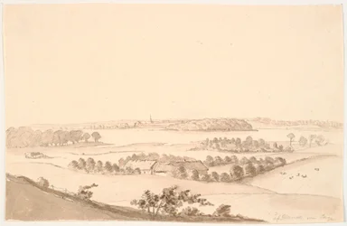 Paisagem com vista ampla. Glænø