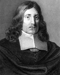 John Milton, poeta inglês do século XVII, 1820.
