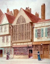 Vista do Trinity Hall, Aldersgate Street, Cidade de Londres, 1780.