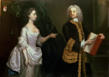 Um retrato de grupo de John Perceval, 1º conde de Egmont