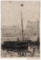 Barco amarrado - Ilha de Man
