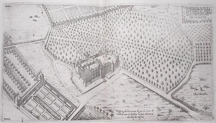 Chateau de Vallery com jardins, parque e parte da vinha, de 