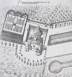 O Hermitage e a Casa Branca no Chateau de Gaillon, de "Os Mais Bonitos Bascos da França", publicado em 1570
