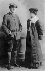 Mabel Hackney e Laurence Irving, 1907.