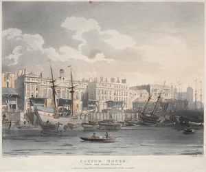 Alfândega, do Rio Tâmisa, 1808.