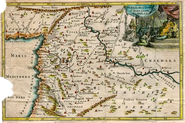 Mapa da Síria, após a morte de Alexandre, o Grande