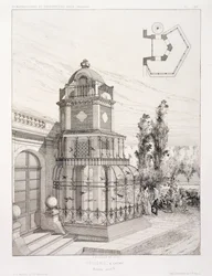 Aviary para pássaros, de um volume de desenhos de vários arquitetos, pub. Morel & Cie, Paris, c.1880