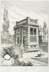 Sala de banho, a partir de um volume de projetos de vários arquitetos, pub. Morel & Cie, Paris, c.1880