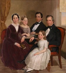 William Jervis Hough e Família, c. 1852-1853.