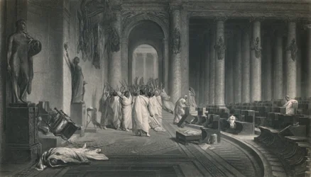 A morte de César. Júlio César, c1870