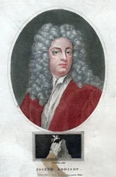 Joseph Addison, político e escritor inglês, 1796.