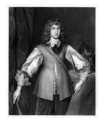 Príncipe Rupert, comandante da cavalaria da Guerra Civil Inglesa, século XIX.