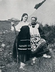 Duas mulheres de Ryazan, Rússia Central, 1912