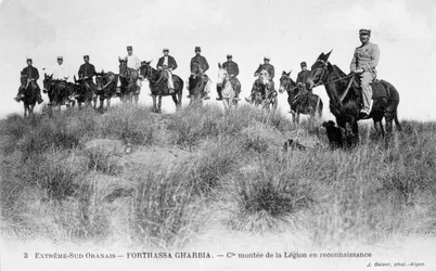 Cavalaria da Legião Estrangeira Francesa, Forthassa Gharbia, Argélia, c1905