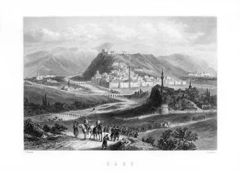 Kars, uma cidade no nordeste da Turquia, 1893.