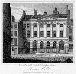 Skinners Hall, cidade de Londres, 1817.