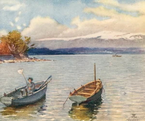 A gama Jura de Thonon, Hte Savoie, JHL (litografia a cores)