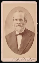 Retrato de Benjamin Franklin Mudge 1817-1879, julho de 1873.