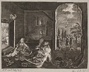 Ilustração de Adam Olearius, “Persian Rosenthal por um engenhoso poeta Schich Saadi […]”, Schleswig 1660