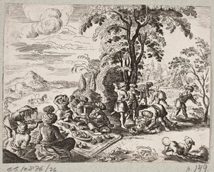 Ilustração de Adam Olearius, “Persian Rosenthal por um engenhoso poeta Schich Saadi […]”, Schleswig 1660