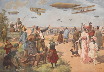 A Exposição Aérea, c. 1908.
