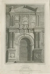 Salão Ingestre - Porta de entrada: gravura, nd [c 1821] (impressão)